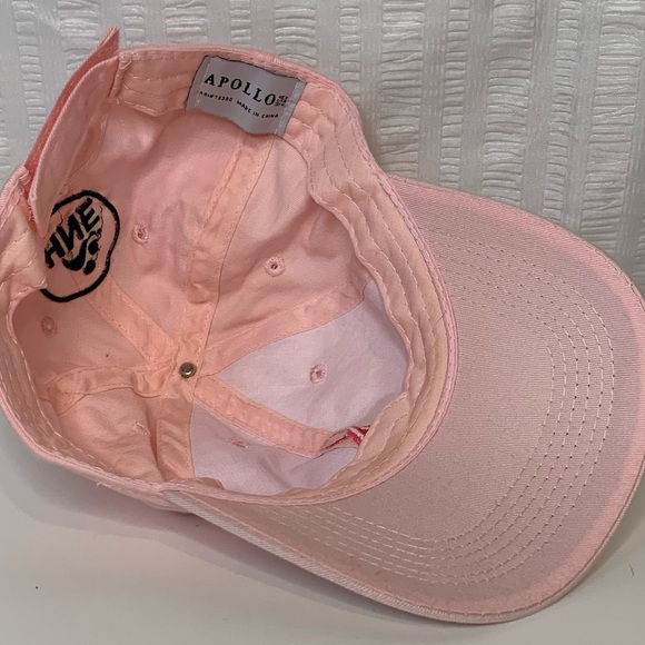 Breast cancer awareness baseball cap in pink. - Picture 3 of 5